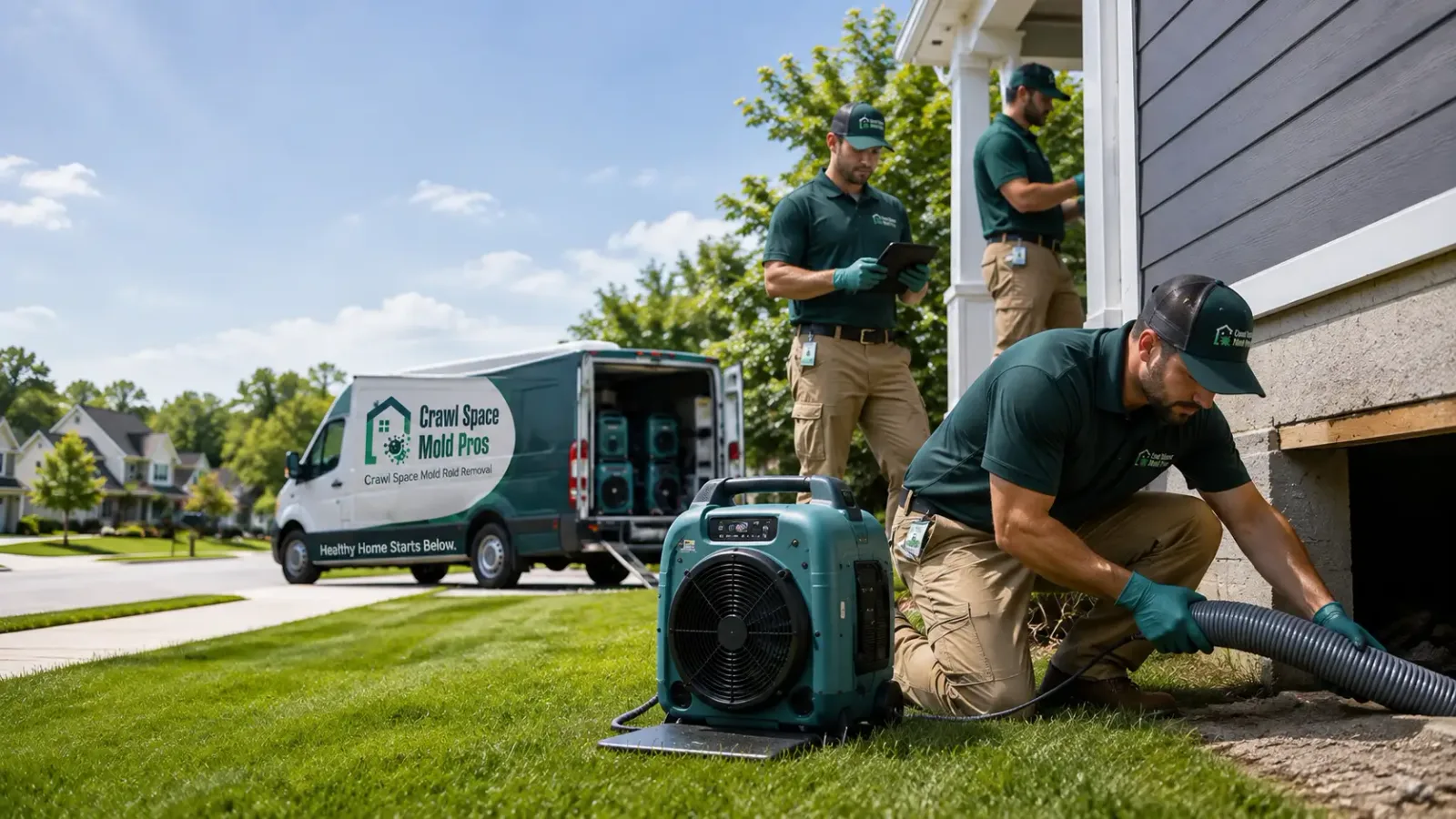 Crawl Space Mold Removal in Afton, WI